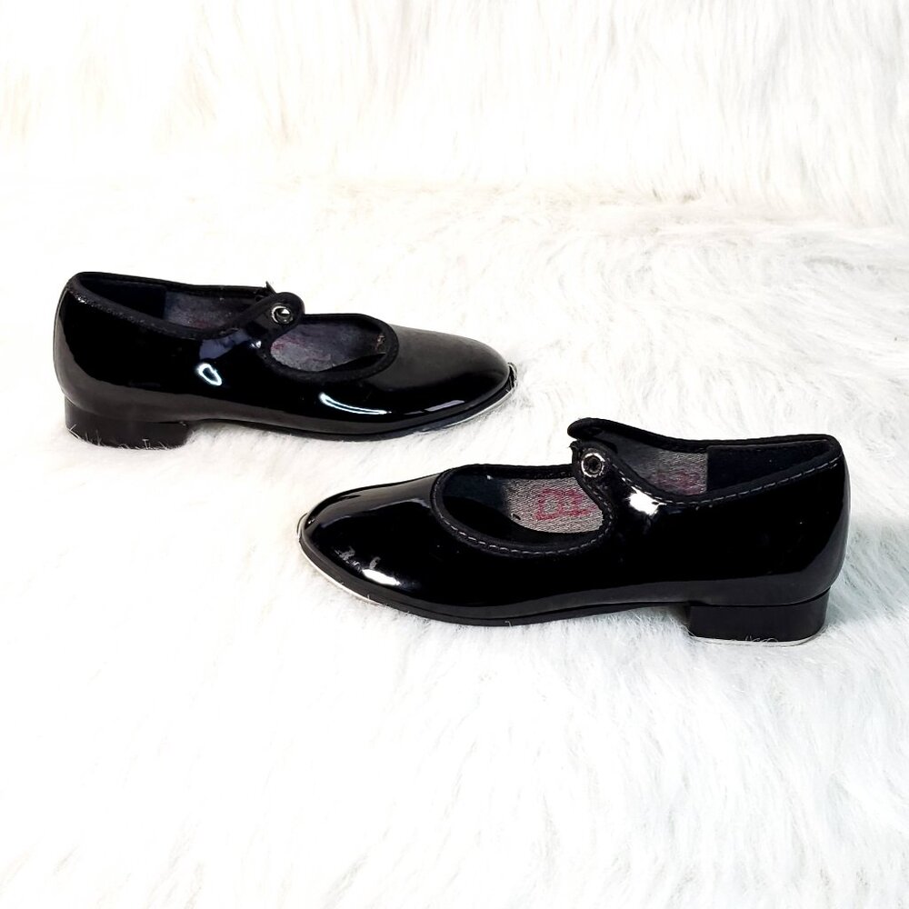 Children's Tap Shoes 1990's Vintage Black 7"